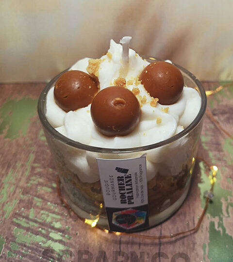 Bougie gourmande Rocher Praliné