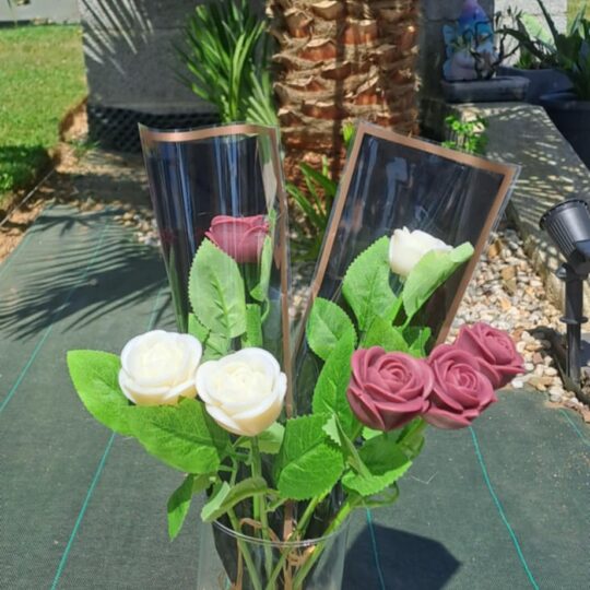 bouquet de roses fondants