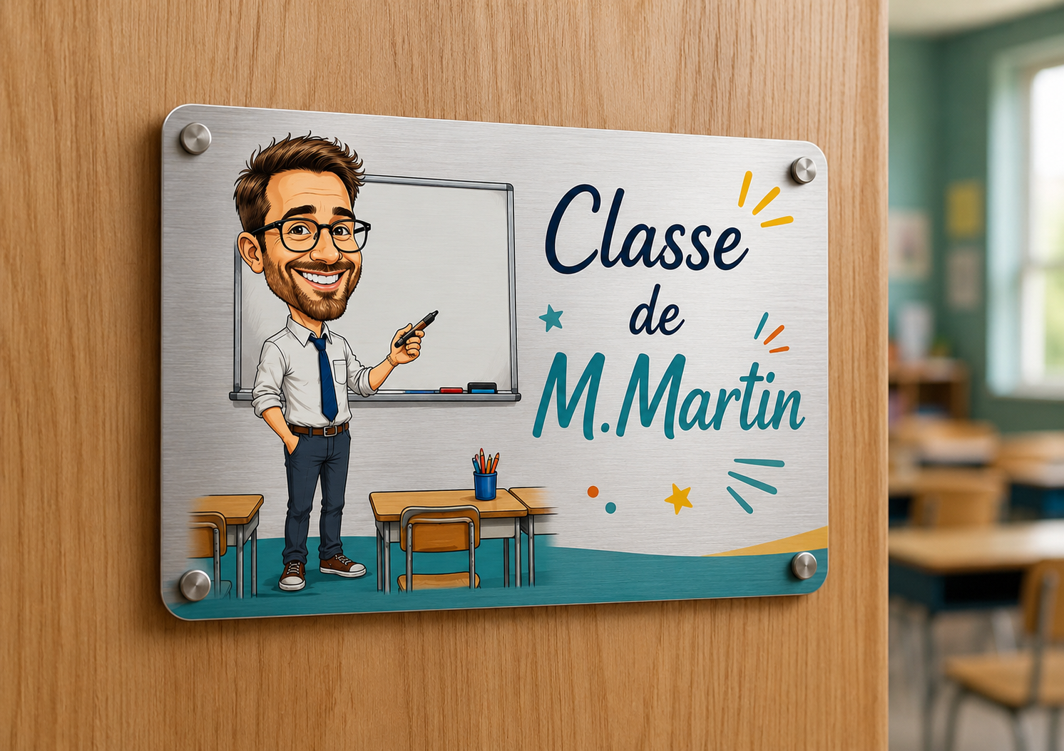 Plaque alu A5 personnalisée