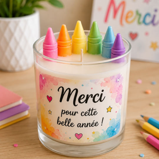 bougie merci Bougie "Merci pour cette année"