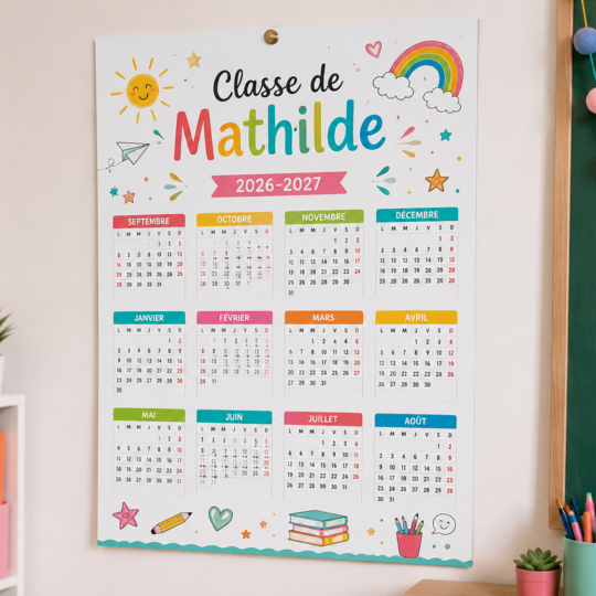 calendrier Calendrier personnalisé A3